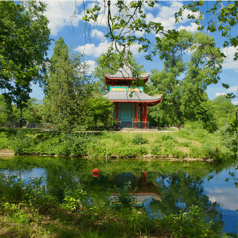 Go for a stroll around Victoria Park and see the Chinese Pagoda, just over ten minutes' walk away