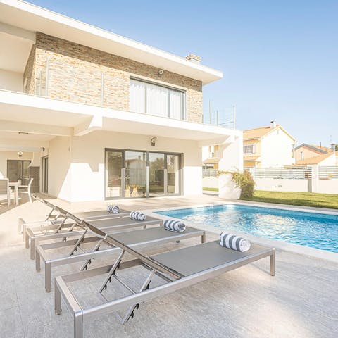 Lounge in the Portuguese sun by your private swimming pool