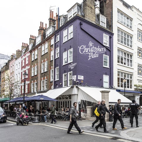 Stay in the heart of St Christopher's Place, only minutes from Bond Street