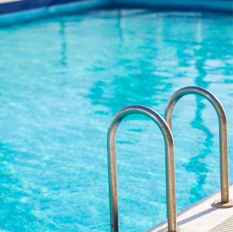 Jump in the pool for a breather from the balmy heat