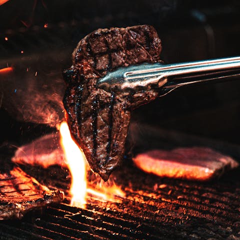 Show off your culinary skills on one of two rock-built barbecues