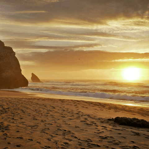 Visit the stunning beach of Praia da Adraga, just a short drive from your accommodation