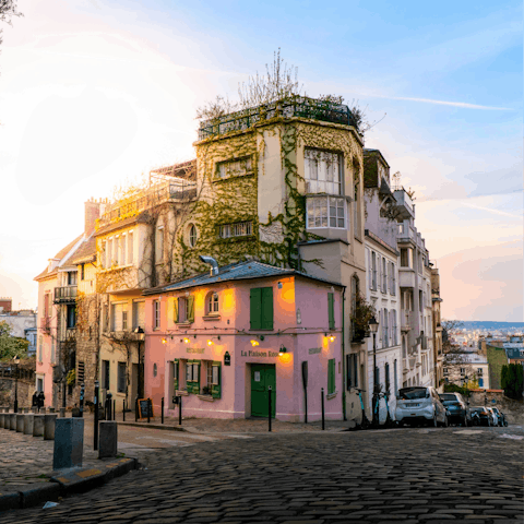 Explore charming Montmartre, not far on foot