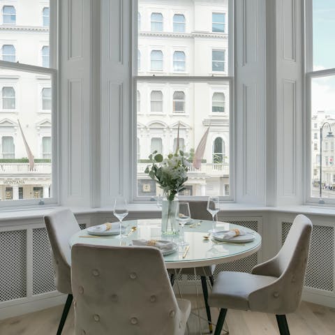 Gather for breakfast as you plan the day ahead