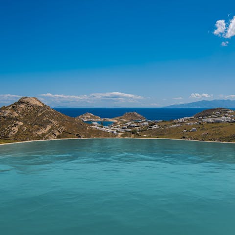 Gaze out at the stunning sea view from the infinity-edge pool