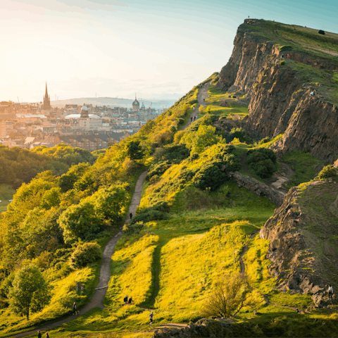 Climb to the top of Arthur's Seat, thirty minutes away