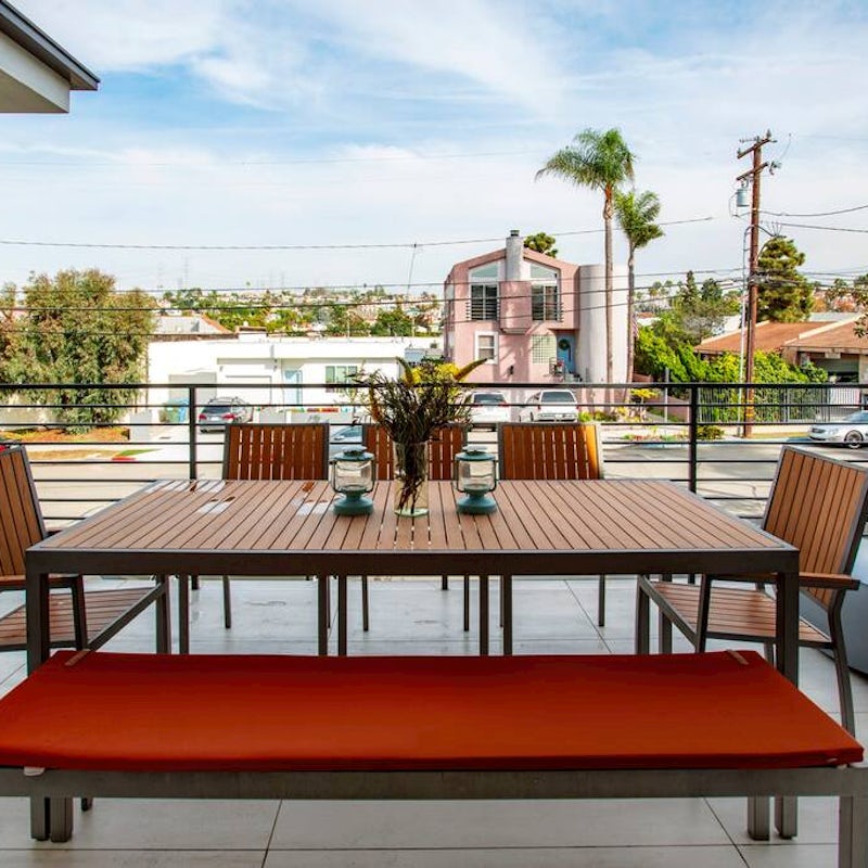 Dine in the balmy Cali air on your private terrace