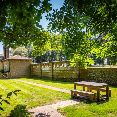 Relax in your private, sunny garden