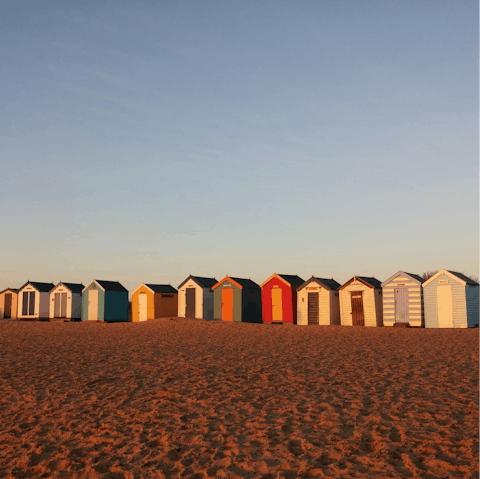 Spend a day on the Southwold Beach, just a two-minute walk away