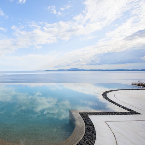 Take a dip in the infinity pool