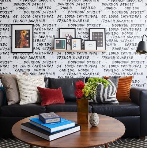 Enjoy the eclectic interiors