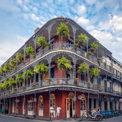 Take a wander through the French Quarter, right on your doorstep