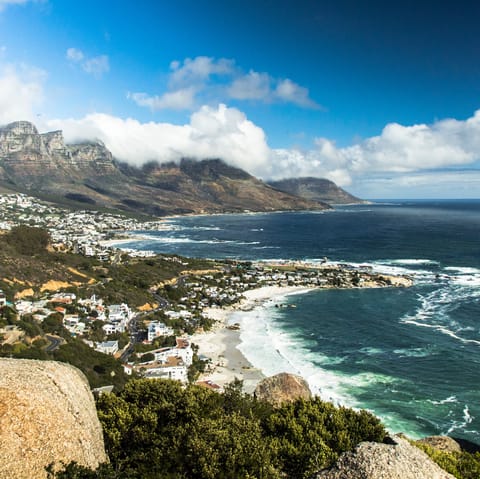 Explore captivating Clifton and Camps Bay beaches – only a five-minute drive from your home