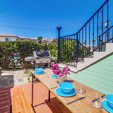 Make your way down to the patio, light up the grill and celebrate the beauty of San Diego