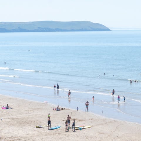 Spend the day on Newquay's family-friendly beaches – Tolcarne Beach is a six-minute walk away