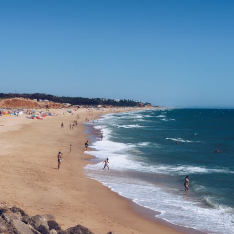Explore the Algarve's sprawling, sandy beaches – Praia de Vale do Lobo is a short drive away