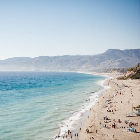 Spend a day at the beach – La Costa is one block away