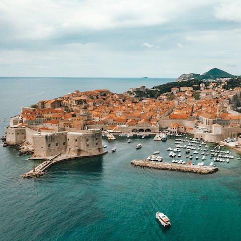 Explore historic Dubrovnik – it's a twenty-five-minute boat ride away