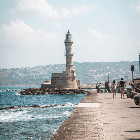 Take a day trip to Heraklion and see the Venetian harbour 