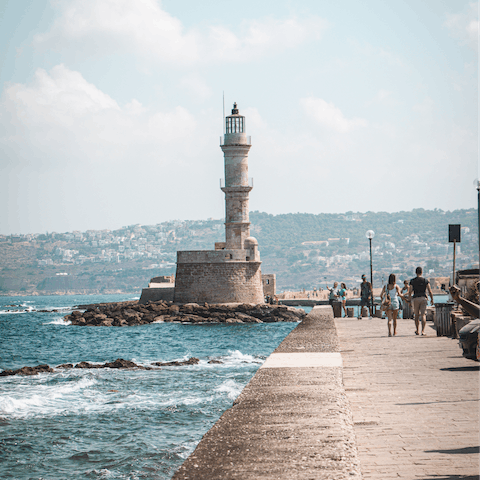 Take a day trip to Heraklion and see the Venetian harbour