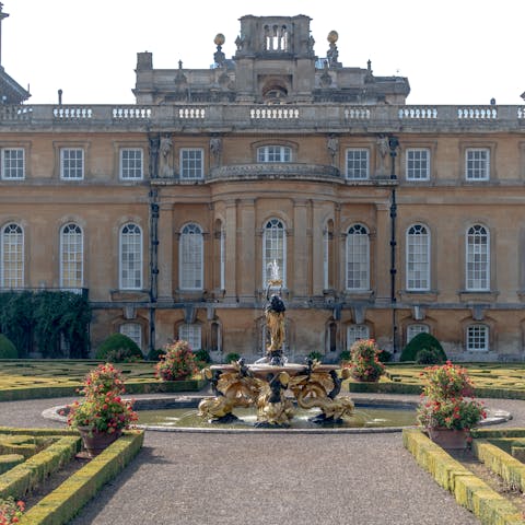 Call in on your neighbours at Blenheim Palace, the grounds are just a three-minute stroll from your door