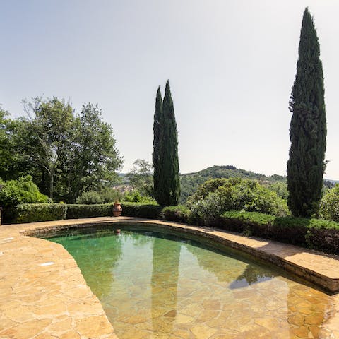 Slip into the stone-built pool and feel like you're wild swimming