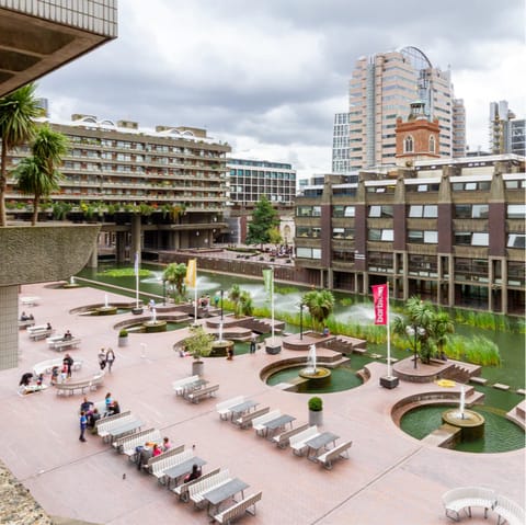 Head to the Barbican Centre for some culture and brutalist architecture
