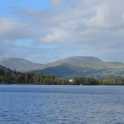 Head for the waters of Lake Windermere, just two miles from your door