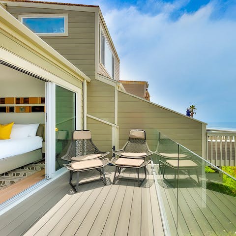 Soak up the sun on the private oceanfront deck
