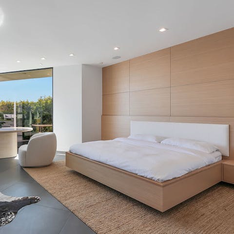 Wake up feeling like Hollywood royalty in one of the plush bedrooms