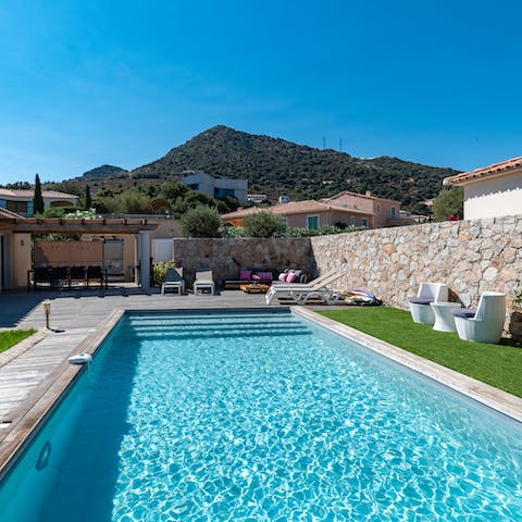 Cool off from the French heat in your sparkling private pool