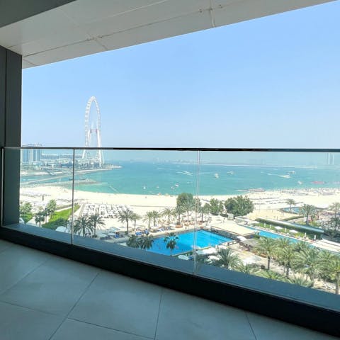 Take in the Arabian Sea views from your private balcony