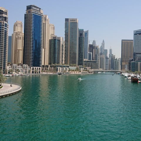 Go for a stroll around the nearby Dubai Marina