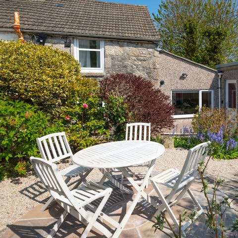 Tuck into some takeaway fish and chips at the alfresco dining area
