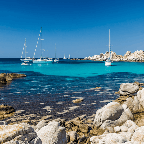 Explore the beautiful coastline of Corsica