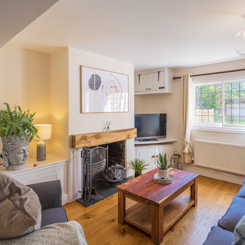 Make yourselves at home in the cottage's cosy living room