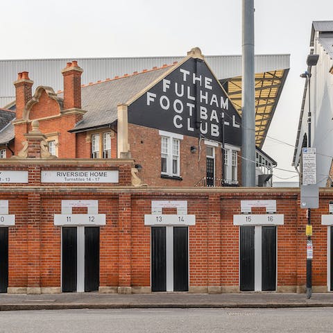 Visit Fulham Football Club, a five-minute walk away