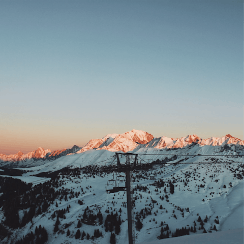 Spend the day skiing at the Télécabine de la Princesse ski resort, only an eleven–minute walk away