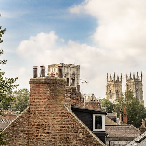 Take a ten-minute stroll to the magnificient York Minster Cathedral (or admire the view from home)