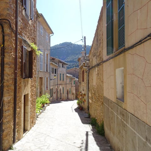 Explore the traditional town of Llucmajor and its Plaza Mayor market, a two-minute walk from this home