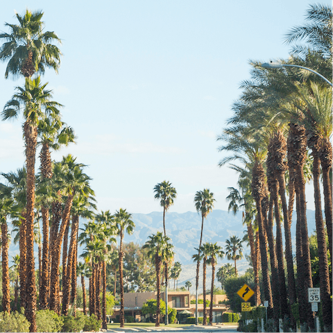 Drive to downtown Palm Springs in just ten minutes