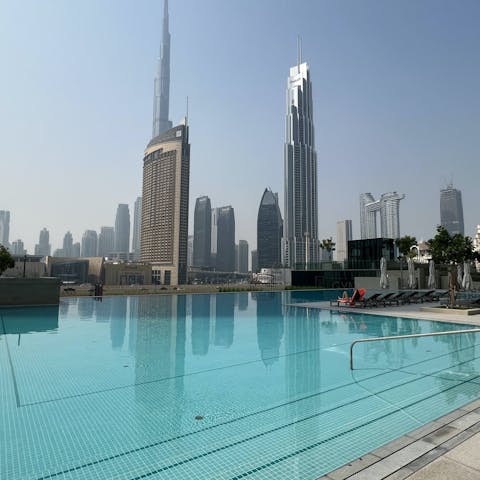 Look forward to escaping the heat with a dip in the communal pool