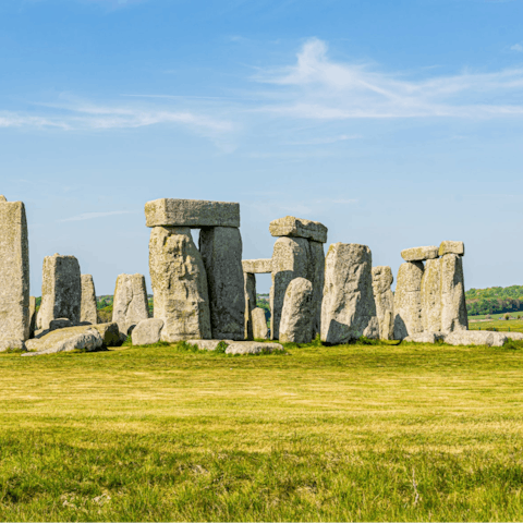 Visit the world famous Stonehenge, only a forty-minute drive away 