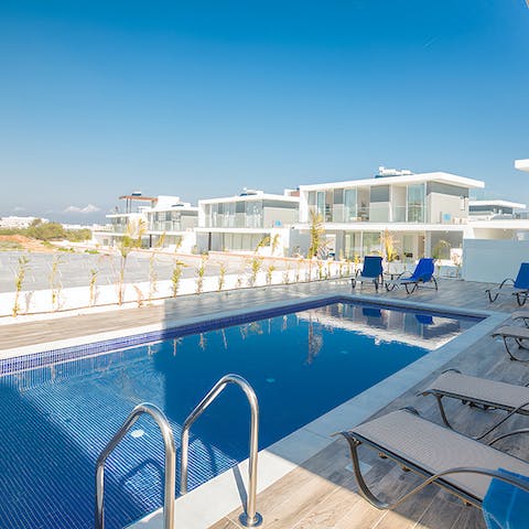 Take a dip in the private pool and enjoy the Cypriot sun