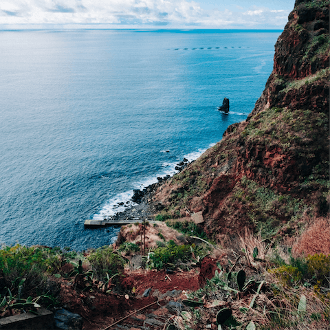 Discover adventure a short drive away at Calhau da Lapa, with the clearest waters in Madeira