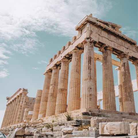Pay your respects to Athena at the Parthenon – it's just a fourteen-minute walk away