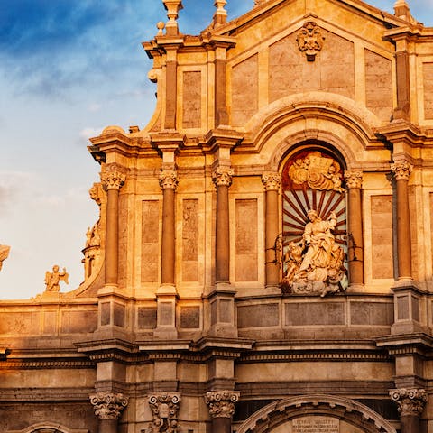 Stay in the historic centre of Catania and visit sights such as the cathedral