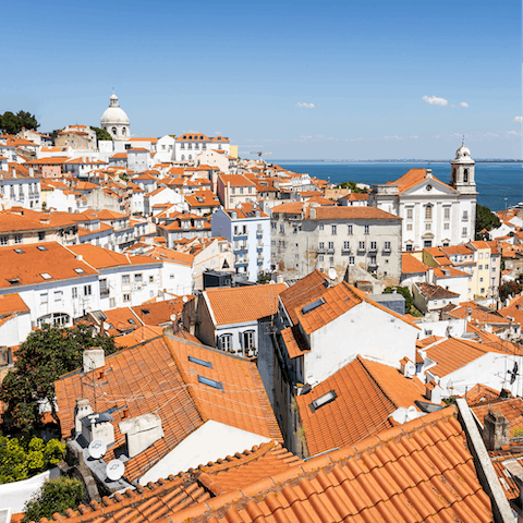 Stay in historic Alfama, one of the oldest areas in Lisbon and only five minutes from São Jorge Castle  