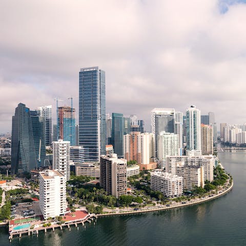 Discover the famous Miami cityscape