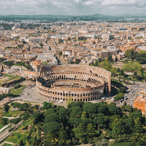 Call in on your neighbours at the Colosseum – just a four-minute hop, skip and a jump away